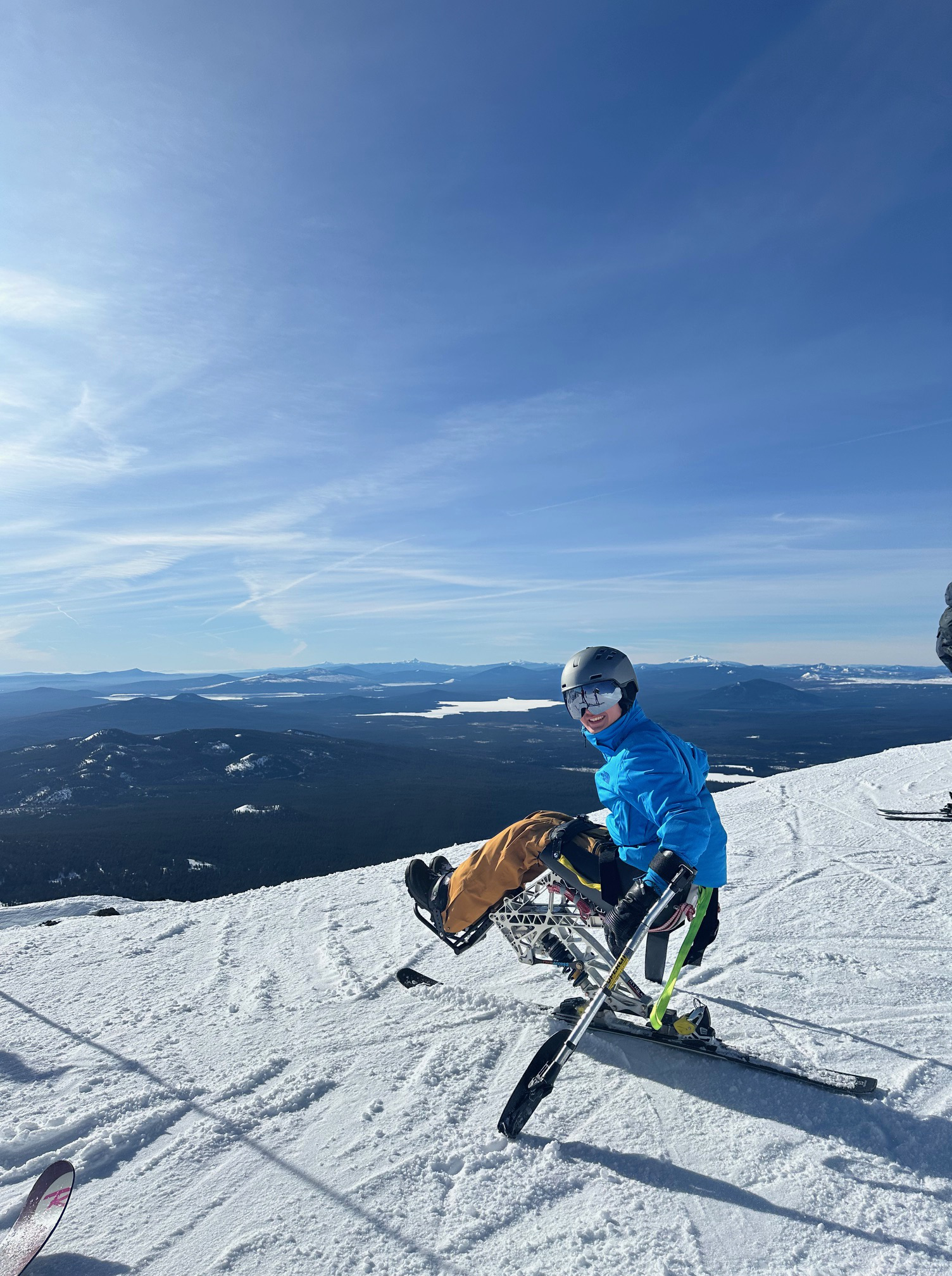 Me on top of Summit lift, Mt. Bachelor.